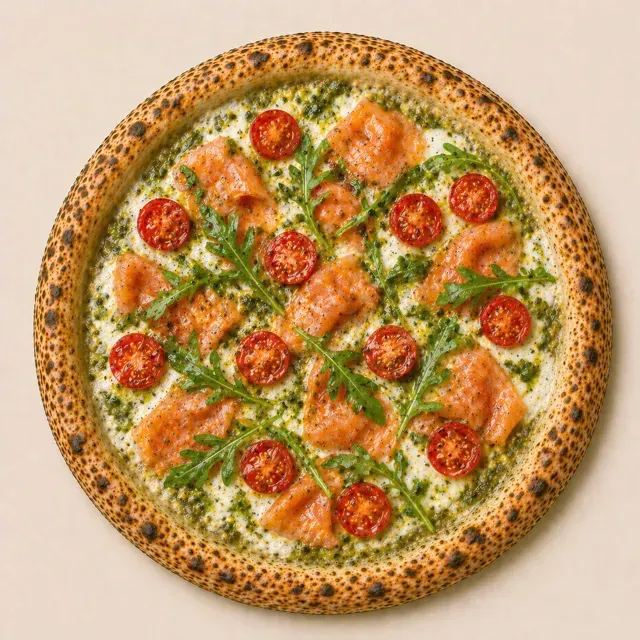 pizza Pesto-Saumon Padrino